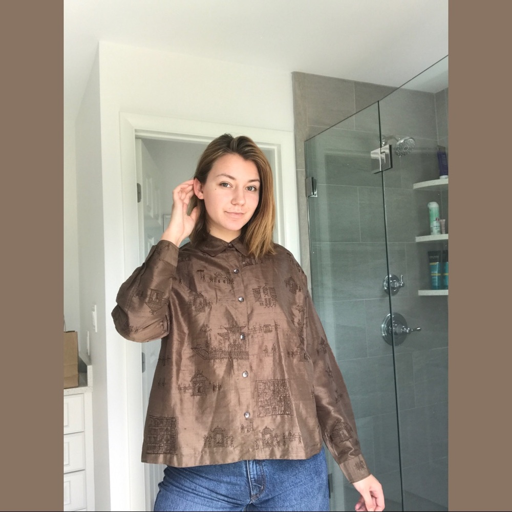 Silk Embroidered Blouse